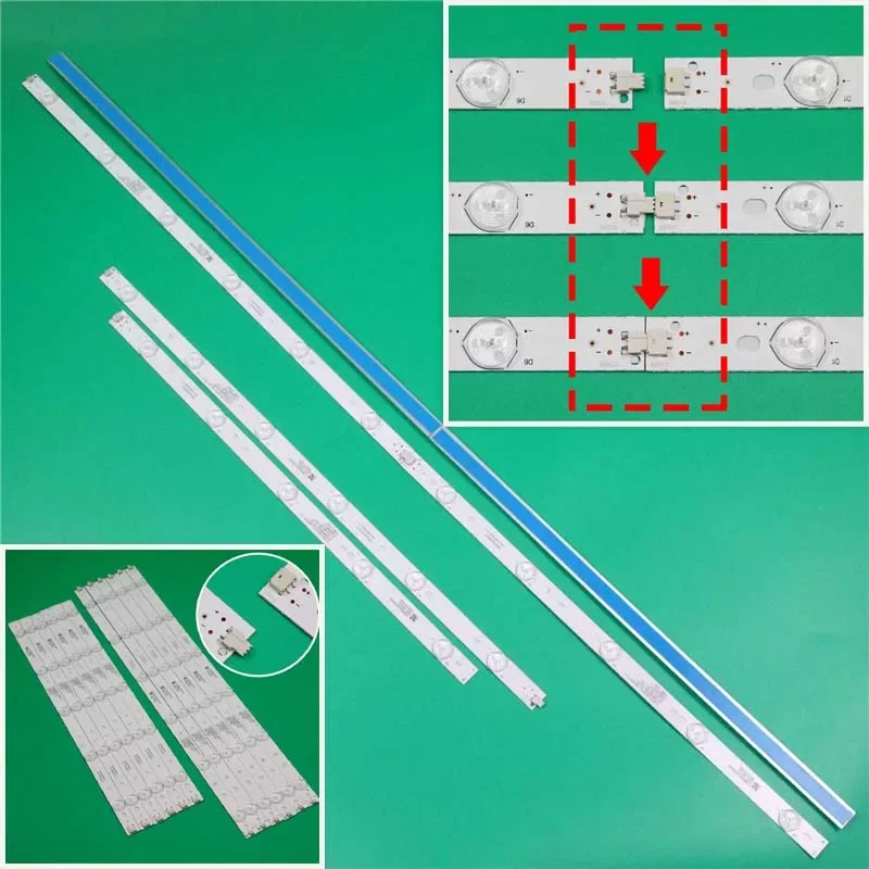 TV LED Array Bar GJ-2K15-XM-D2P5C1-490-D611-C1-L/R Backlight Strip EVTLBM490E0501-AK-3(L/R) Kits Bands GJ-2K16-490-D611-P2-L/R