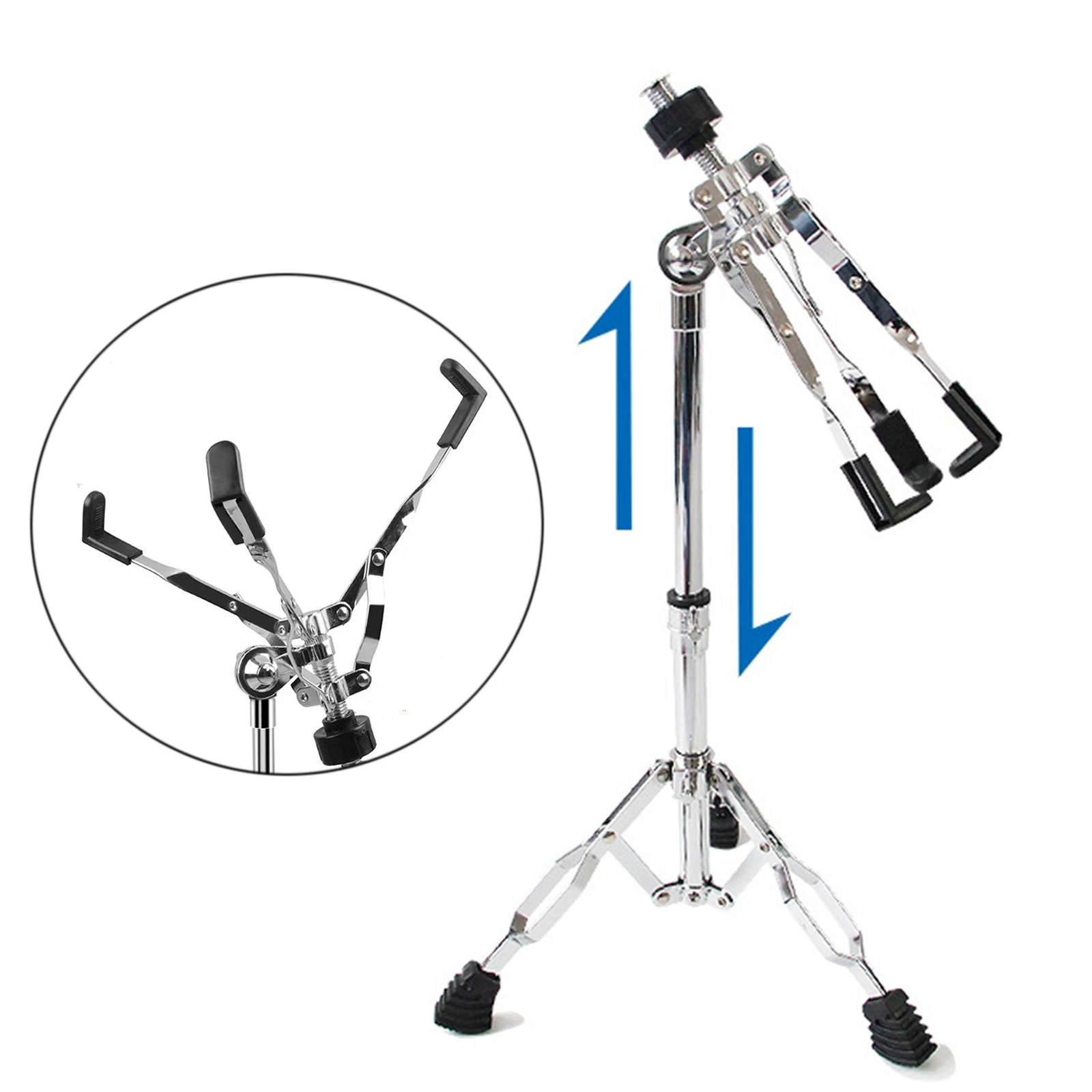 Portable Snare Drum Stand Height Adjust Instrument Holder Snare Drum Base Drum Bracket for 12\'\'~14\'\' Dia Drums Instrument