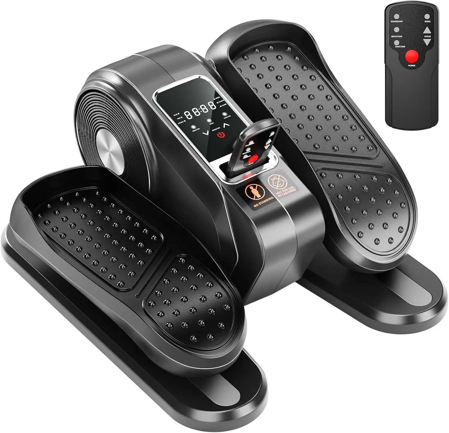 Ellipsentrainer unter dem Schreibtisch mit Fernbedienung und 12 Geschwindigkeiten, leise Ellipsentrainer für den Heimgebrauch, Ellipsen-Beintraining