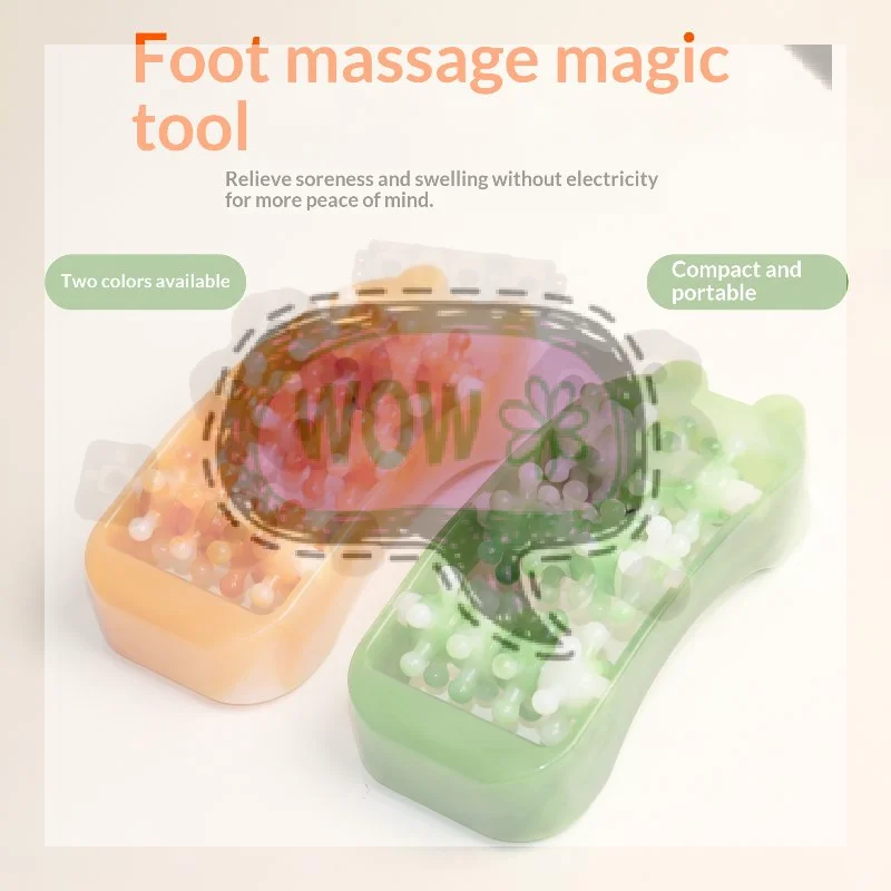 【HBA】1Pcs Massage Rollers Plastic Foot Rolling Massagers Ergonomic Muscle Relief Tools For Feet Relaxation