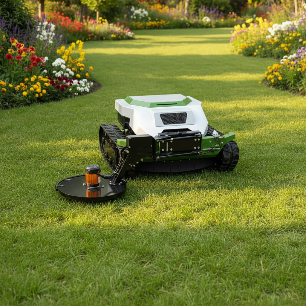 

Remote Control Tracked Lawn Mower Crawler Robot Grass Cutter Slope Mowing Machine for Garden Farm Orchard Landscaping
