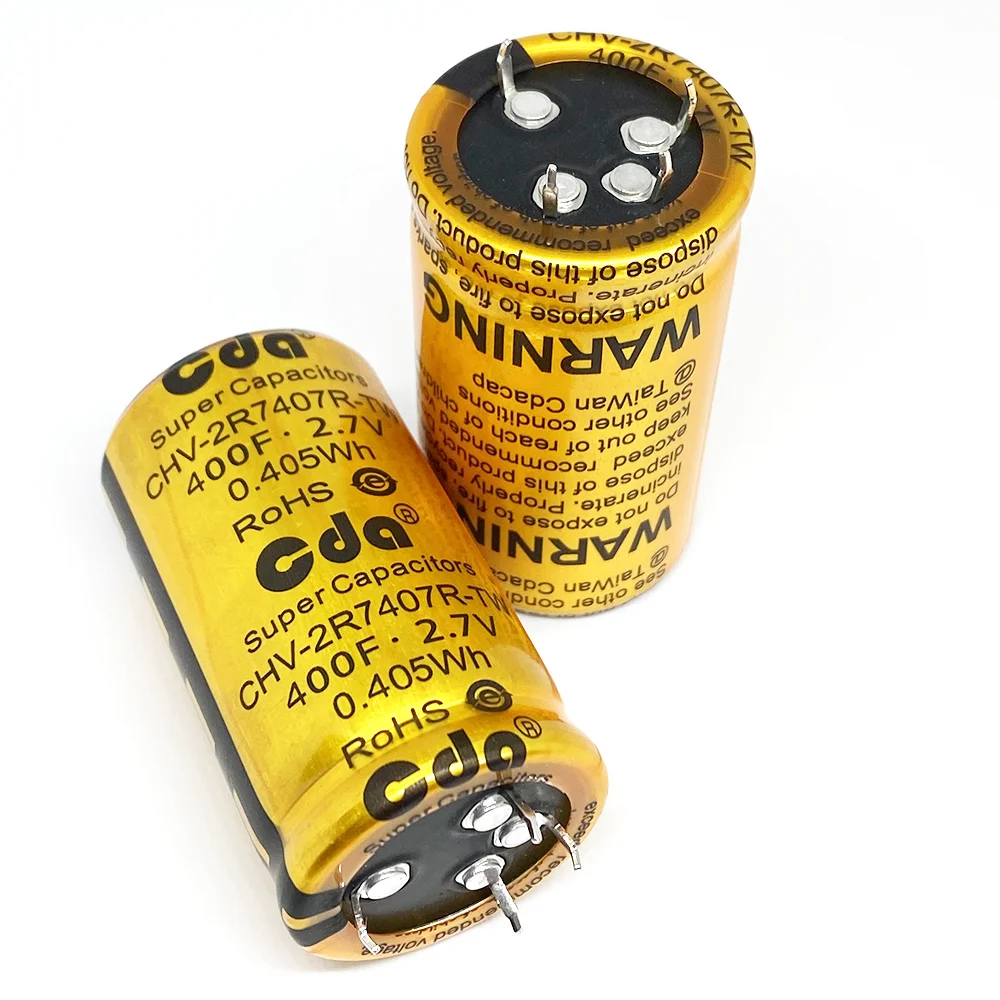 

CHV CDA Super Capacitors Farad Capacitor 2.7V 400F CHV-2R7407R-TW-Z2 SuperCapacitors