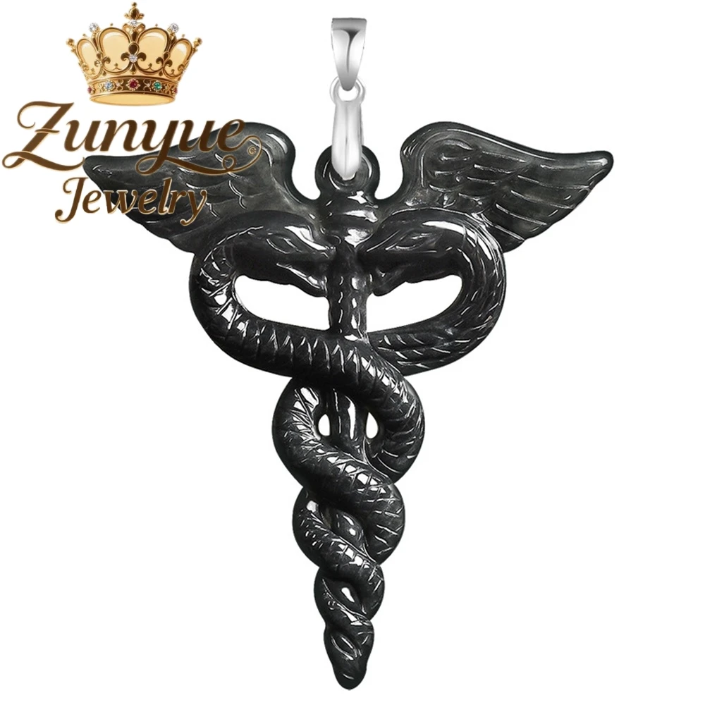 S925 Silver Setting With Natural Myanmar Genuine Ice-Grade Jadeite Staff Pendant Luxury Quality Fashion Jewelry Exquisite Charms