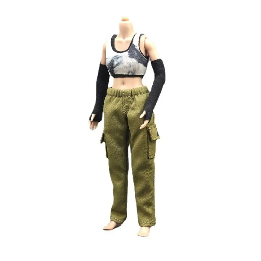 High Quality 6 Styles Pocket Pants Cotton Doll Clothes Accessories Trendy Clothing Tops 1/12 Miniature Soldier