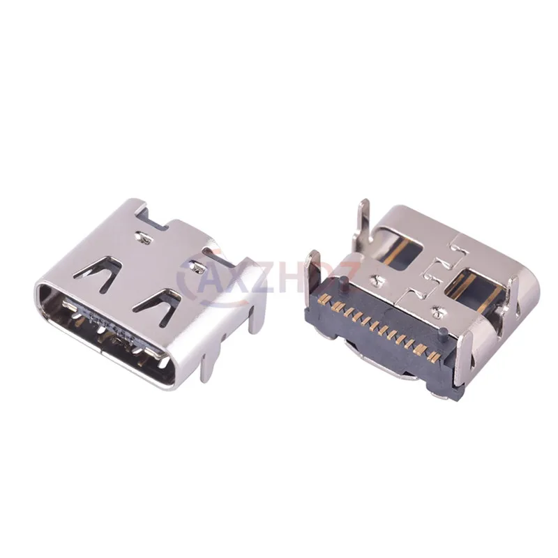 10/20/50PCS USB-C Type-c 6Pin 16Pin Connector Female Jack Charging Port Data Transmission SMD USB 3.1 Socket SMT PCB Soldering