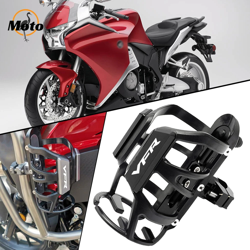 For Honda VFR750 VFR800 VFR 800 F VFR800F VFR1200 VFR 1200F Motorcycle Accessories Beverage Water Bottle Cage Drink Cup