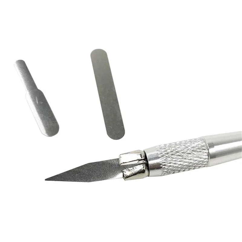 8Pcs/set Dental Veneer Suture Knife Nano Tooth Carving Ultra-Thin Tooth Shaping Tool/gaping Pen 1 Handle with 7 Blade