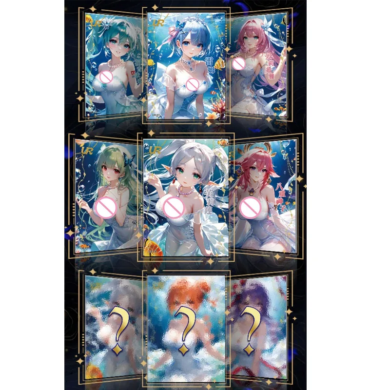 Anime Goddess Story MR ZR HR Set of Cards Rem Yae Miko Nakano Yotsuba Collection Card Christmas Birthday Gifts Children's Toys