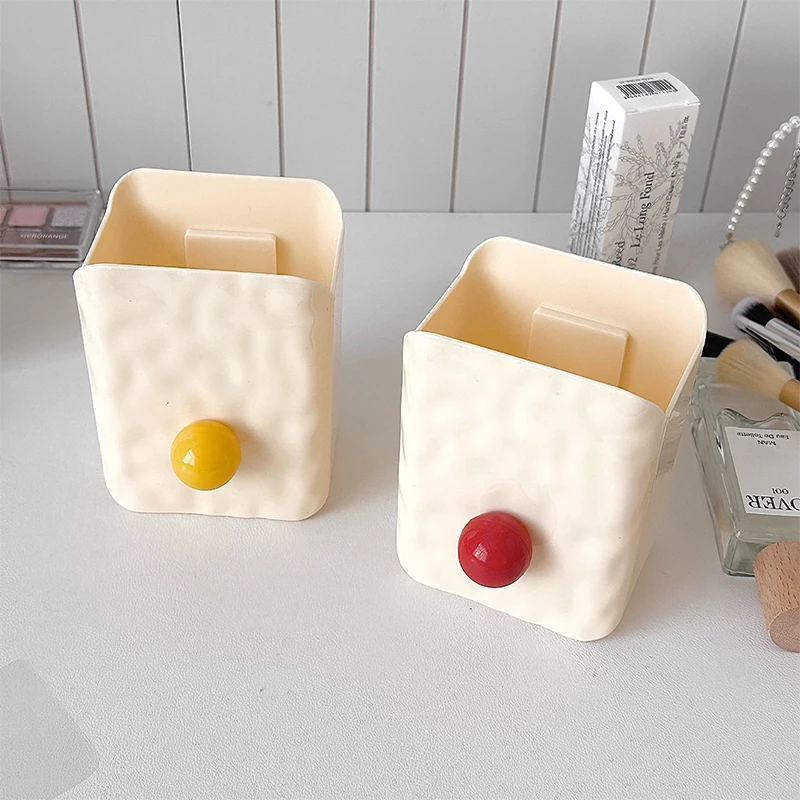 Makeup Brush Storage Box Wall Mounted Storage Rack Bathroom Makeup Tools Comb Organizer Bathroom Accessories