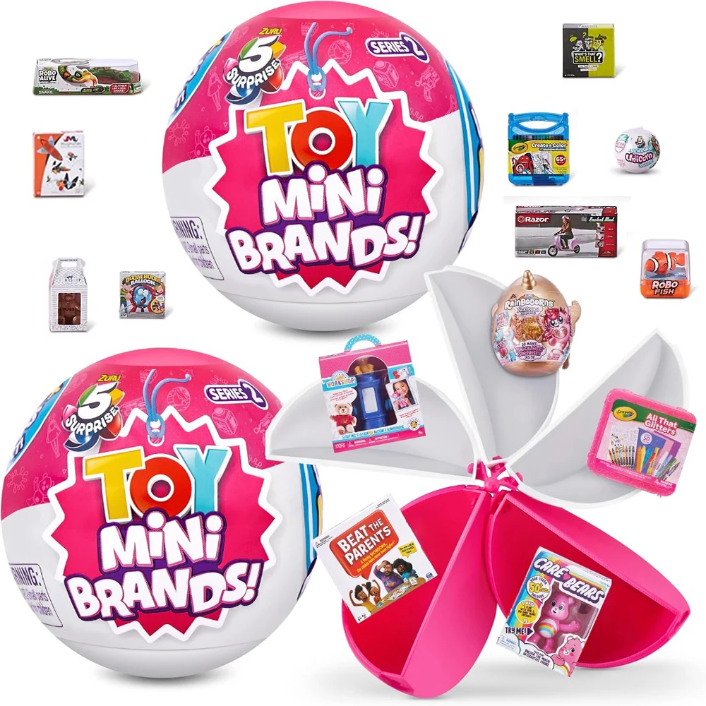 Juguete sorpresa Zuru, Mini marcas Kawaii, figura de Anime de Zuru, juguetes en miniatura, caja ciega misteriosa, juguetes coleccionables originales de regalo para niños