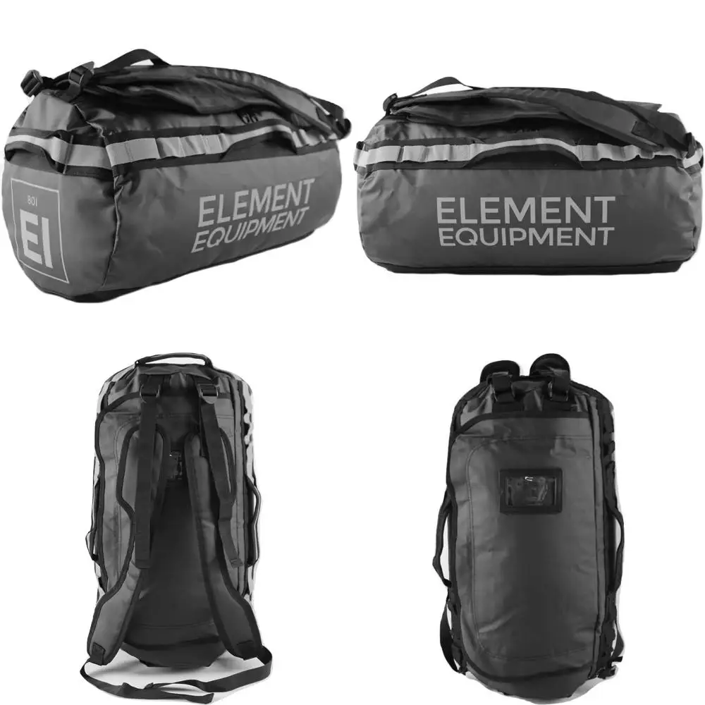 

Waterproof Trailhead Duffel Bag with Shoulder Straps, Black/Grey, Small, Outdoor Adventure Essential