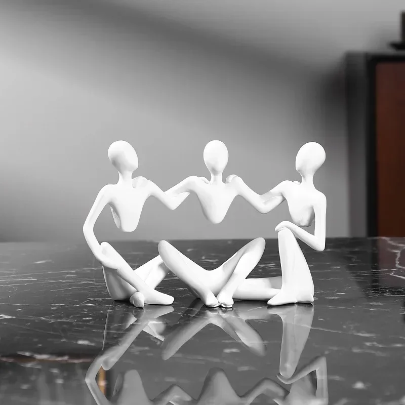 تمثال شخصية الشمال للمفكر ، نحت راتنج مجردة ، الحلي للمنزل ، الحرف المكتبية ، ديكور الأثاث