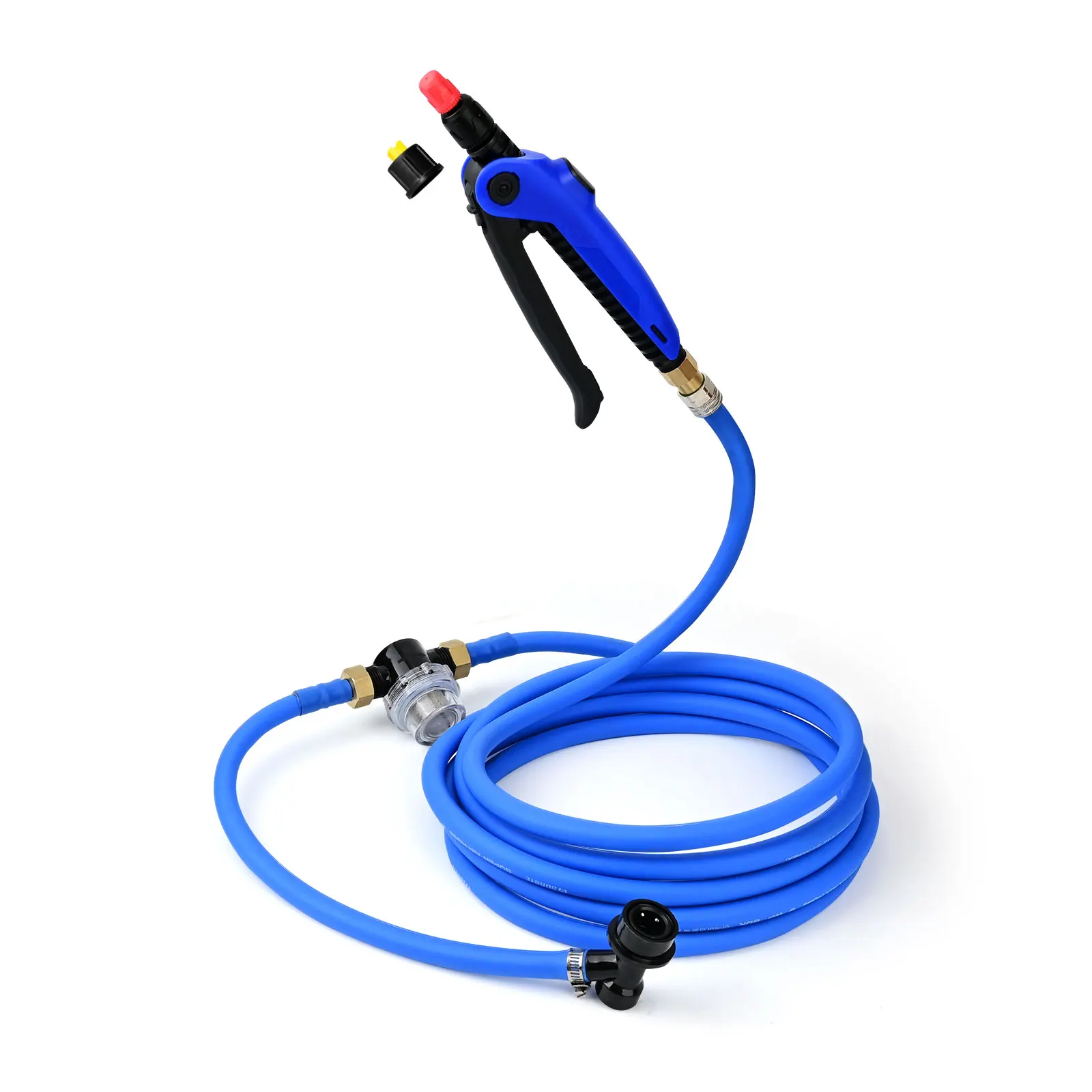 foshio-13ft-long-water-hose-with-50mesh-micro-filter-car-wash-glass-cleaning-tint-sprayer-keg-nozzle-garden-watering-accessories