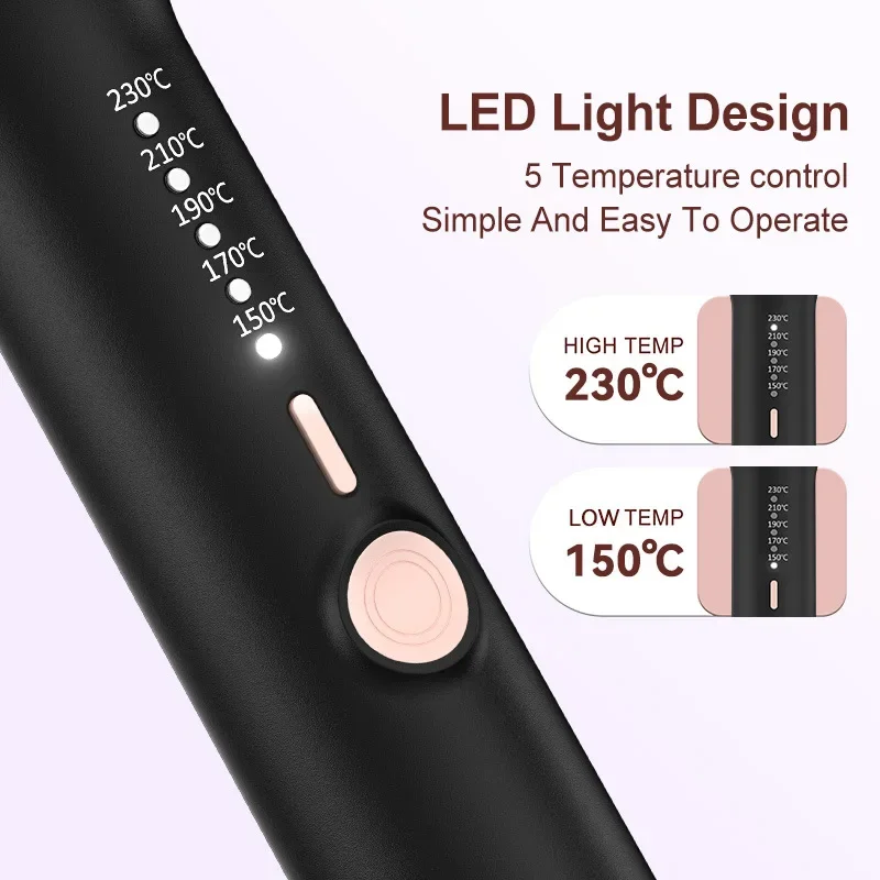 Curling iron 3-in-1 big wave perm Curling iron Multifunctional curling iron Changeable head set