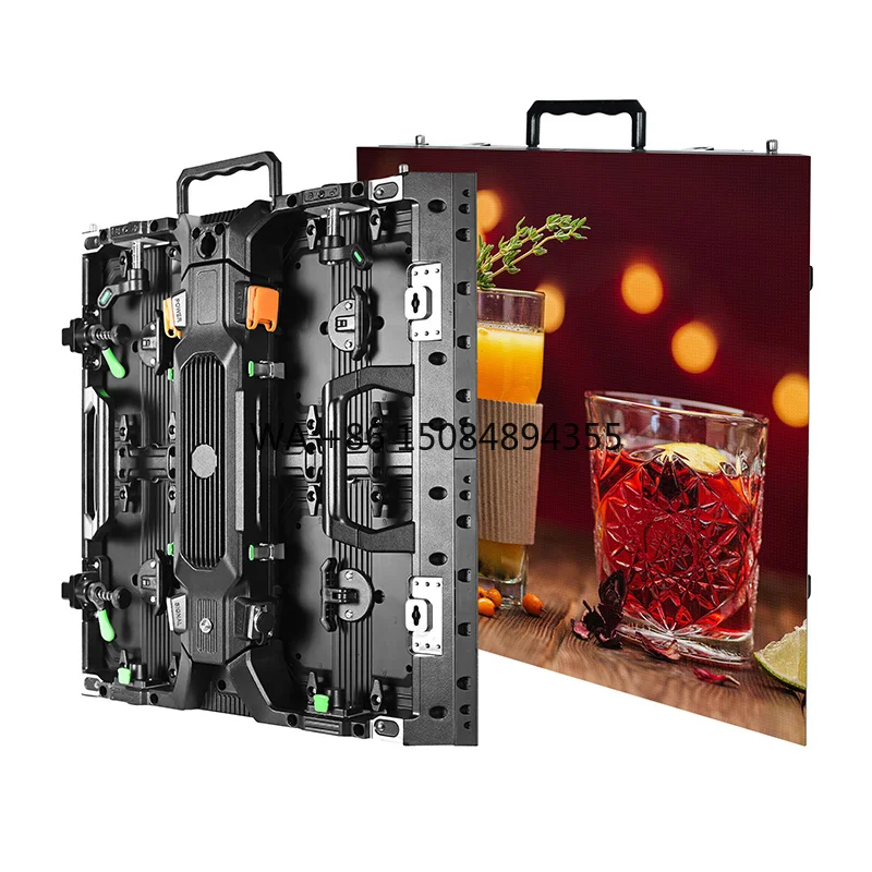 Pantalla LED Portátil P4.81 3D para Publicidad Móvil, Alquiler de Pantalla LED Plegable, Pantalla de Video LED para Alquiler y Publicidad Móvil