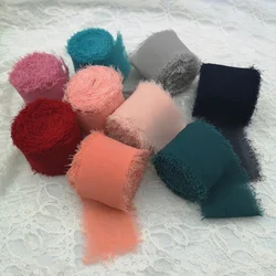 Chiffon Ribbon Selling 5 Meters Wide 3.8 Cm Chiffon Silk Ribbon Flower Bouquet Wrap Decoration Cintas De Tela Para Manualidades