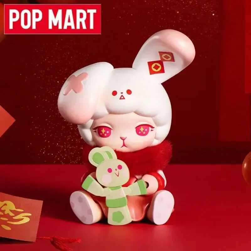 

POP MART Три, Два, Один! Счастливый Китайский Новый Год Серия Слепая Коробка Игрушки Угадай Сумка Каваи Аниме Фигурка Сюрприз Mystery Box