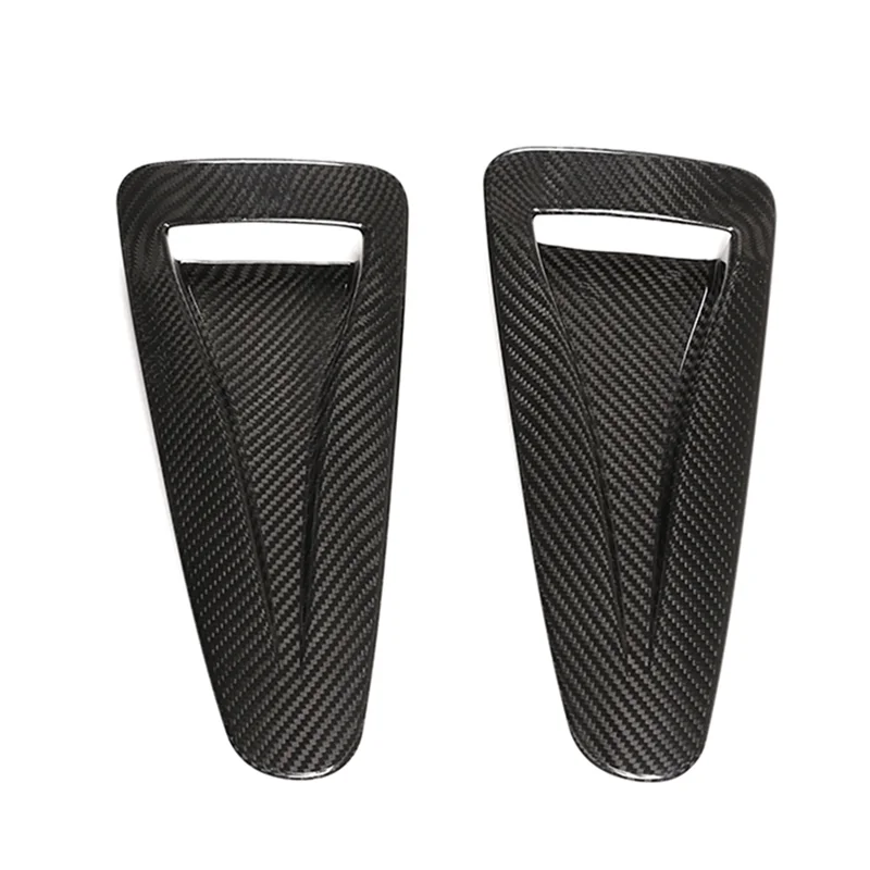 

L39A-Real Carbon Fiber Decoration Sticker Car Hood Vent Decoration Sticker External Accessories For Nissan GTR R35 2008-2016