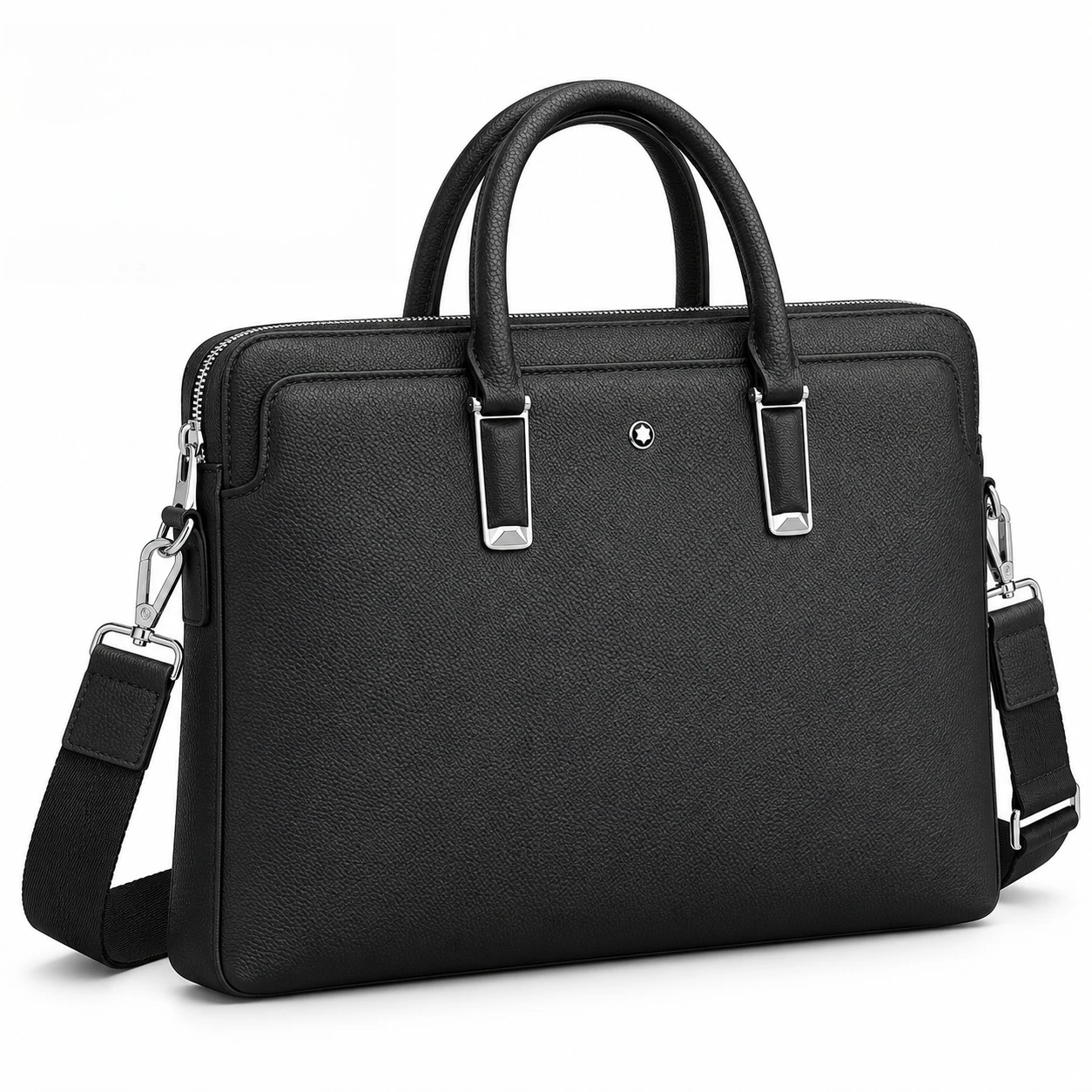 Leather Briefcase - Men Briefcase Leather Handbag Premium Cowhide
