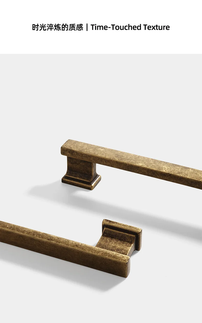 Amerikanische Zinklegierung, Vintage-Stil, Distressed-Bronze, massive Schranktür, Schubladengriff, Einzel- und Doppelloch-Türgriff für Möbel, Kleiderschrank – Detail 9