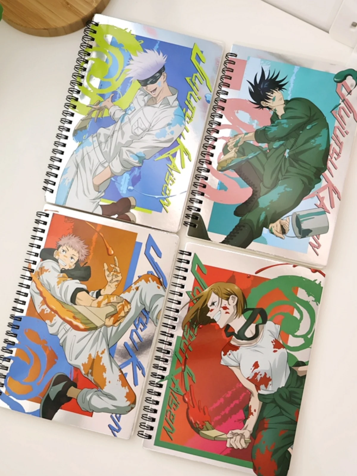 Anime Jujutsu Kaisen Fushiguro Megumi Kugisaki Nobara Cosplay Coil Notepad Horizontal Notebook Ambitus