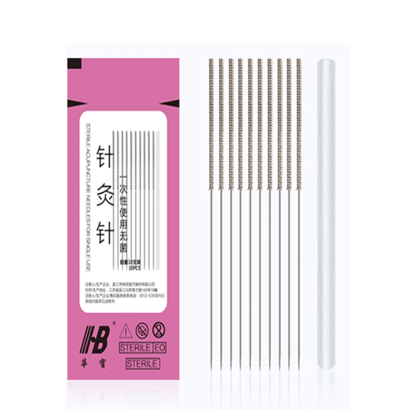 500Pcs 0.16/18/20/25/30mm Disposable Acupuncture Needle for Single Use with Tube Blessfun Acupuncturist Beauty Massage Needle