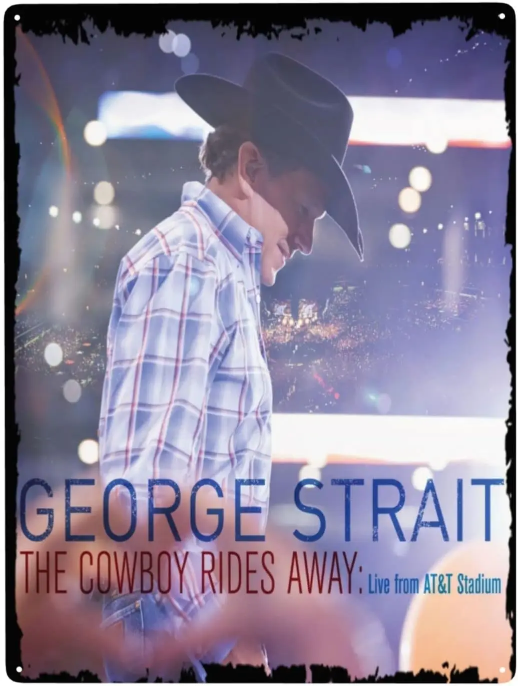 Bedroom Wall Decoration For George Or Strait Metal Sign 16X12In Decor Funny Metal Signs For Garage Bar Personalized Signs Ho-image