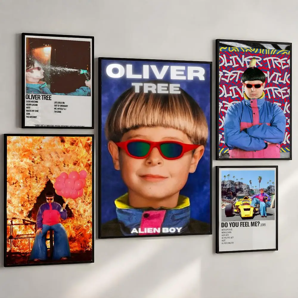 Music Oliver Tree Love You Madly Poster PP Wall Art Print Removable Water-Resistant Home Decor for Bedroom Apartment Gift