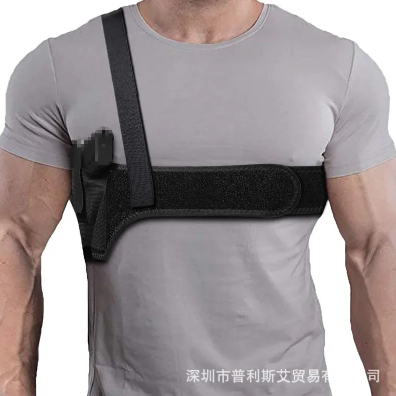 Underarm Hidden Gun Holster Shoulder Holster Right Hand Tactical Handgun Carry Pouch Bullet Clip Sleeve Glock 17 19 Holder