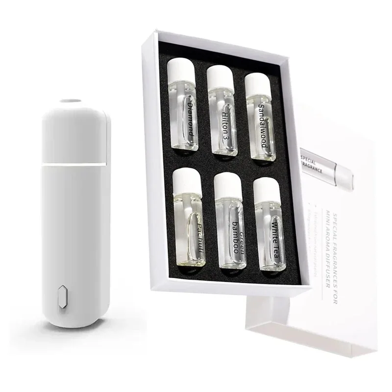 Car Air Freshener Perfume Vent Clip Electric Aroma Diffuser Cordless with 6 Scent Small Portable Gifts Essential Oil Diffuser - Image 2