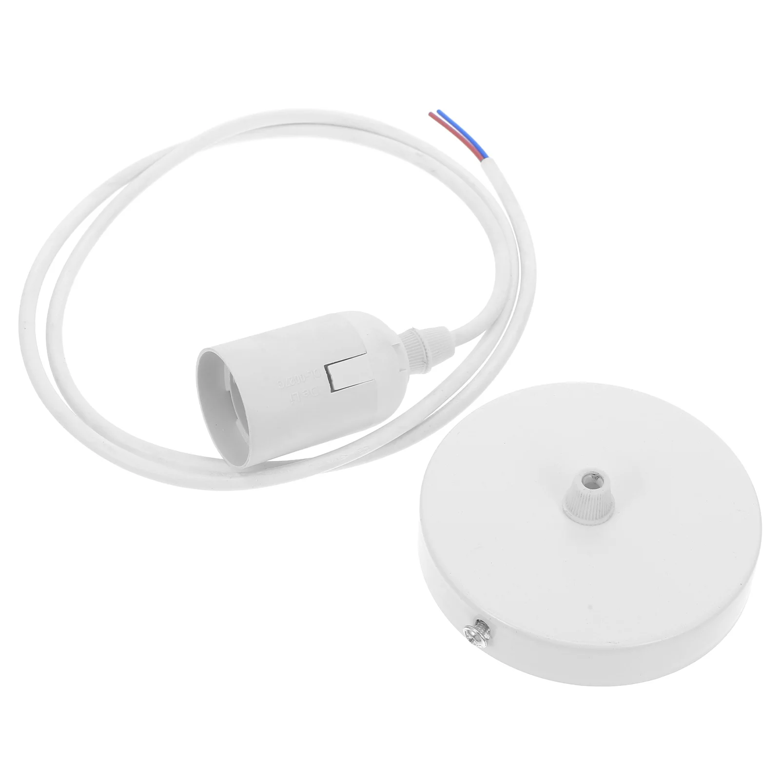 

1pc Ceiling Light Fitting White Plastic Ceiling Light Fittings Pendant Lamp Holder For Bedroom Dining Room Replacement Parts