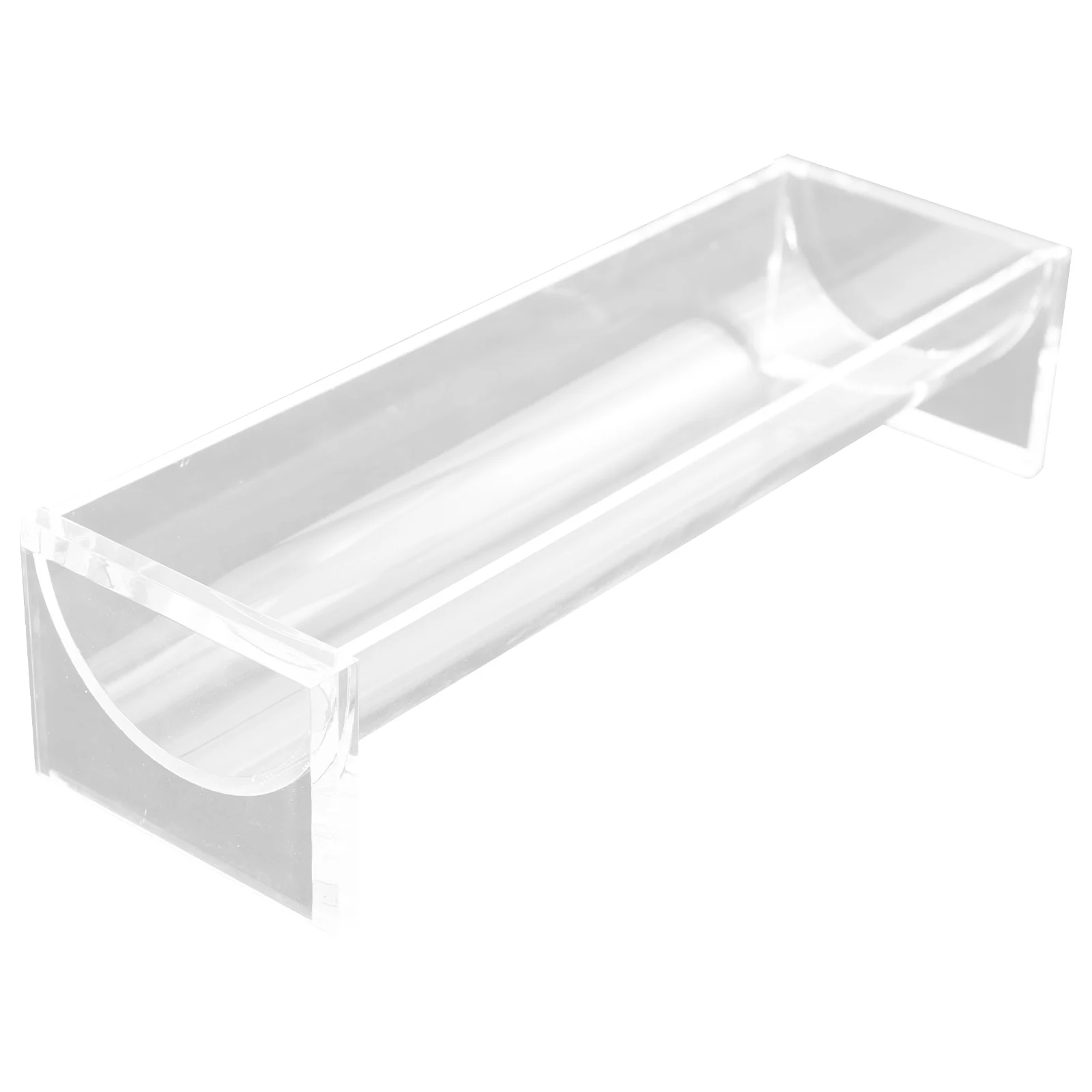 

Acrylic Tray Fruit Storage Dessert Container Rectangle Holder Transparent Party Household Cafe Shop Easy Clean
