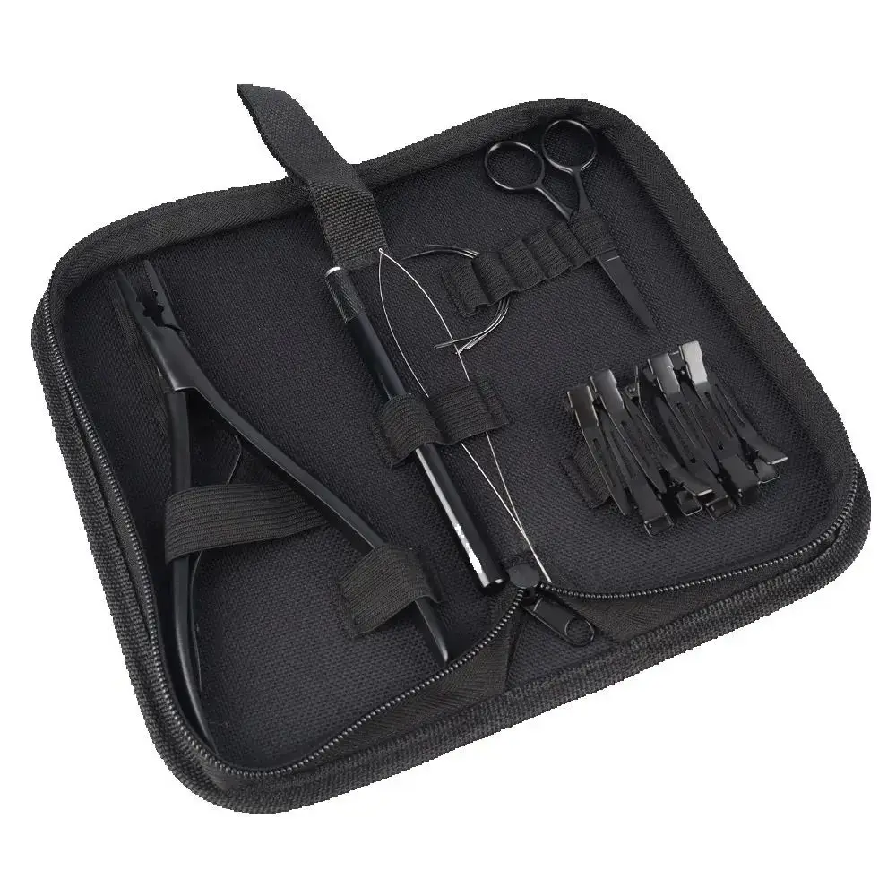 ARLANY Hair Extension Plier Set Including Two Hole Micro Beads Remover Pliers Hair Threading Tool for Sewing Weft Extensions