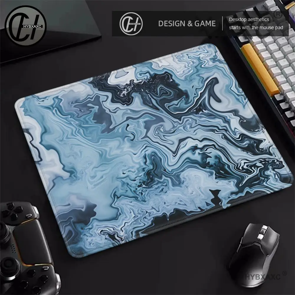 

HYBXAXC Artistic Line Art Glass MousePad Hard Tempered Surface for FPS Gaming eSports, Photovoltaic Ultra-Smooth Gaming DeskMat