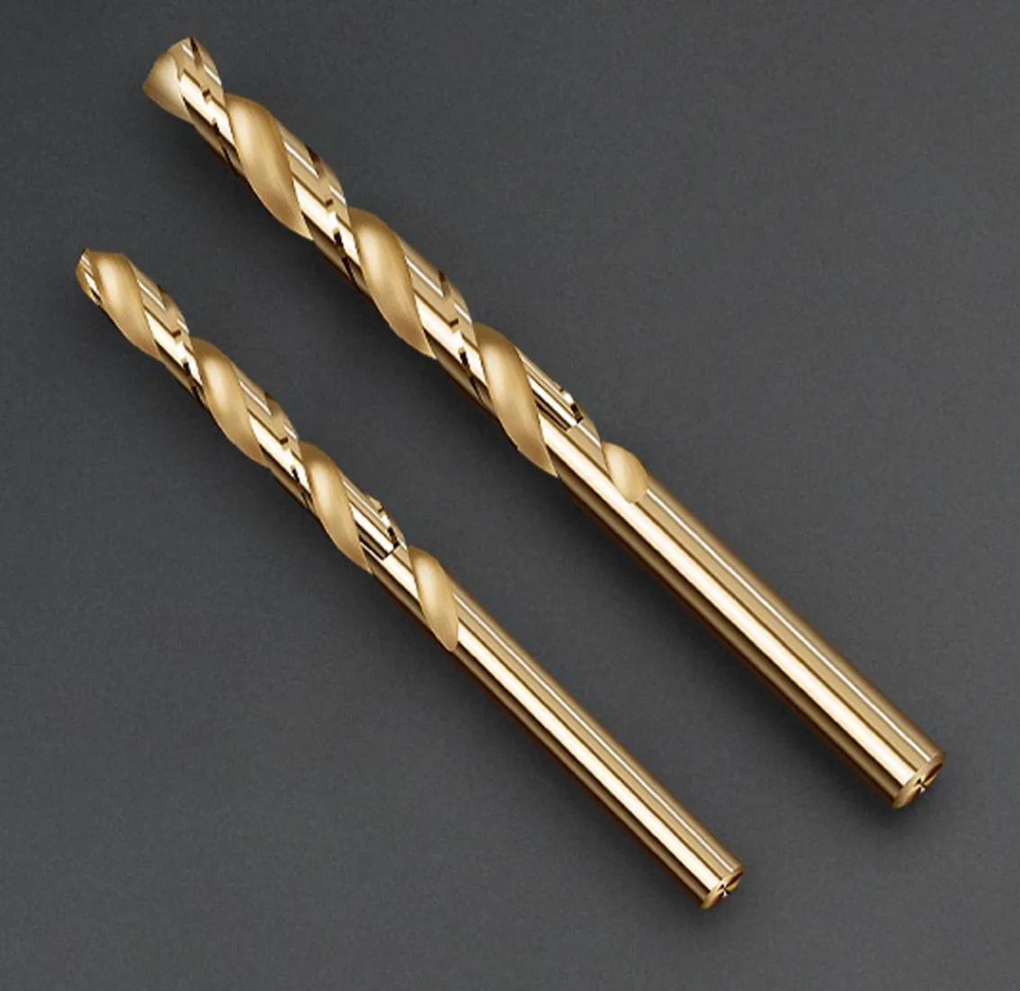 2pcs 3.0-4.8mm HSS M35 Cobalt Coated Twist Drill Bit Stainless Steel/Wood/Metal Hole Cutter Round Shank Gun Drill Bit