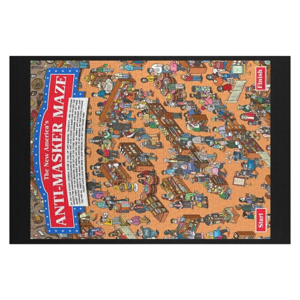 

The New America’s Anti-Masker Maze Jigsaw Puzzle Woods For Adults Personalised Jigsaw Custom Toddler Toys Puzzle