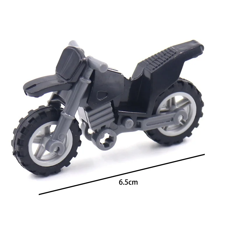 Cross-country Motorcycle Brinquedos Compatible City Military Figures Building Block Brick Original Mini Toys view 5