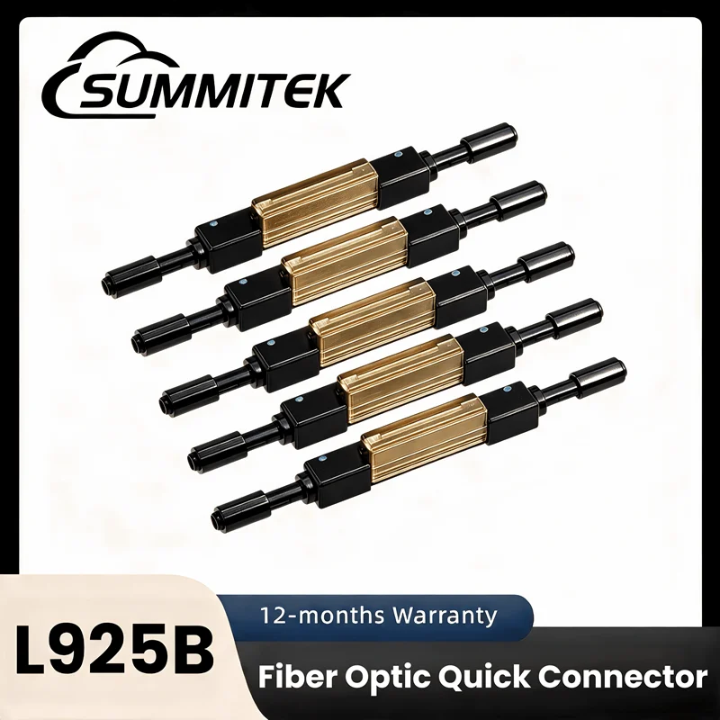 SUMMITEK L925B Fiber Optic Quick Connector Optical Fiber Mechanical Splice Single 5pcs for Drop Cable Cold Connector