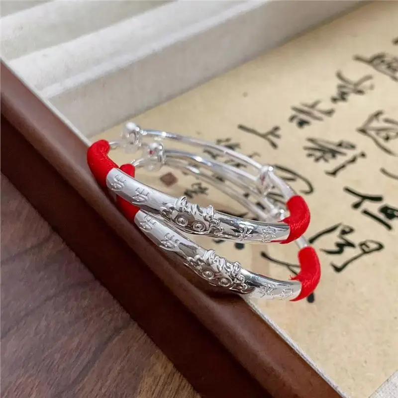 

Новый браслет S999 с изображением кролика (знаком зодиака), серебряный, модный, универсальный