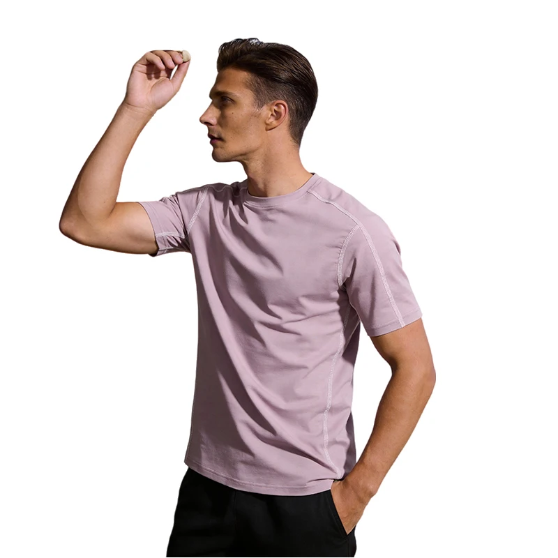 Summer Fashion Trend Sweat Absorbing Quick Drying Ice Silk T-shirt for Couples Outdoor Hiking Breathable Short Sleeved T-shirt