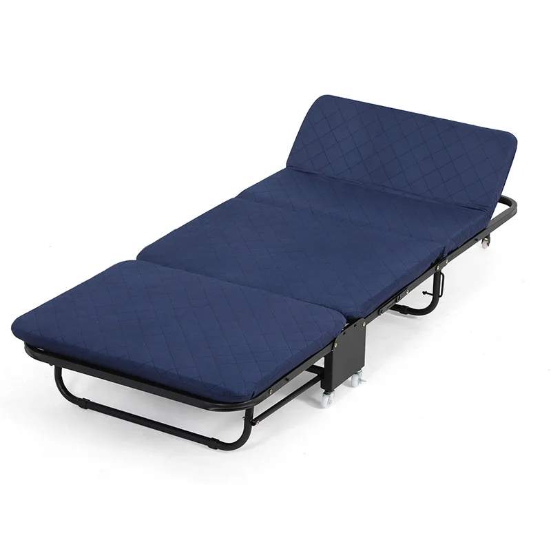 Office folding single bed double bed household lunch break trifold bed