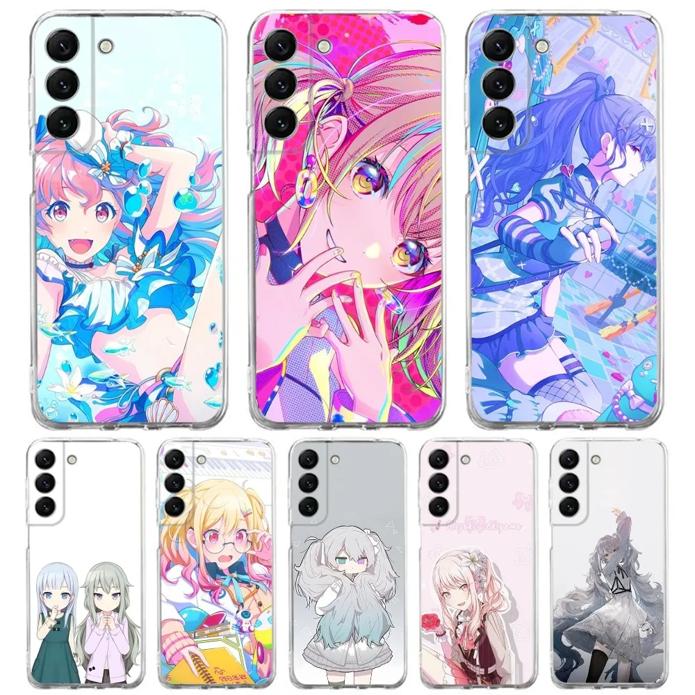 Music Game P-Project Sekai Phone Case Silicone For Samsung S30,S23,21,22,20 Ultra,S20 FE lite,S10,9,PIus Note20ultra Cover Clear