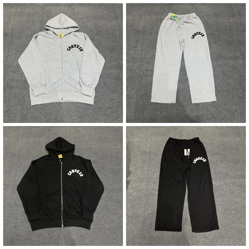 

Американский Sle Demon Island Полотенце Инициалы Открытый кардиган Свитер Мужские и женские прямые брюки Ранняя осень Повседневная спортивная одежда...