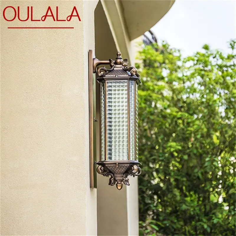 OULALA Outdoor Wall Lamp LED Classical Retro Luxury Light Sconces Waterproof IP65 Decorative for Home