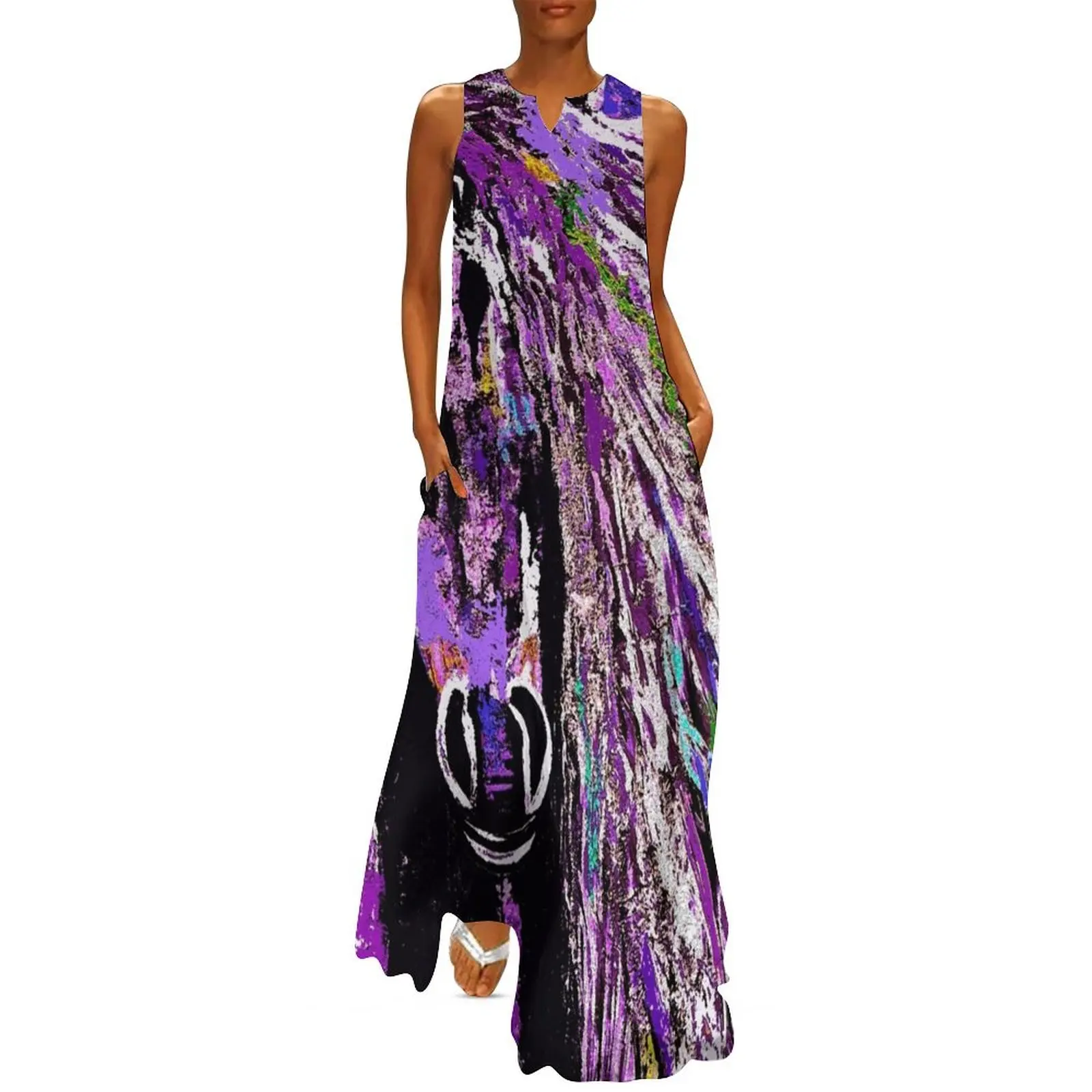 

Horse Purple Long Dress elegant and pretty women's dresses summer dress women 2025 summer dress daily Beachwear