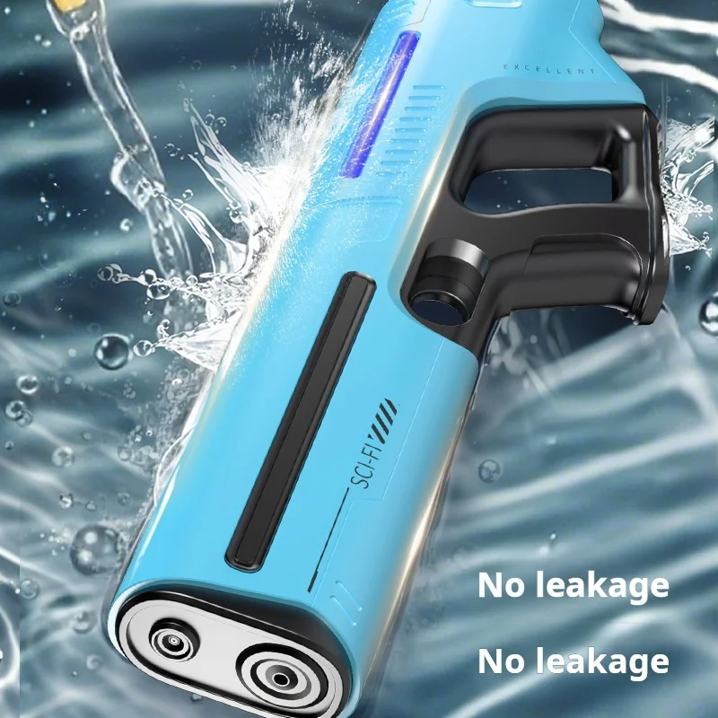 2025 التلقائي بالكامل مسدس تخزين المياه التلقائي امتصاص الماء الصيف لعبة للهواء الطلق بندقية مضيئة الكبار والأطفال اللعب هدية