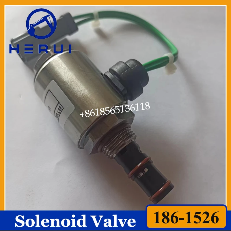 

Excavator Parts 186-1526 1861526 24V Solenoid Valve For 120H 140H 160H D6R D8R