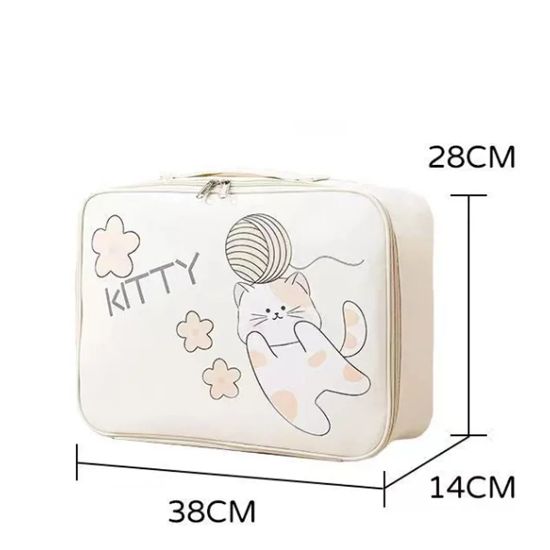 곰 인쇄 시리즈 여행 가방 남여 패션 나일론 접이식 대용량 수하물 팩 여성 핸드백 새로운 여자 여행 토트 백