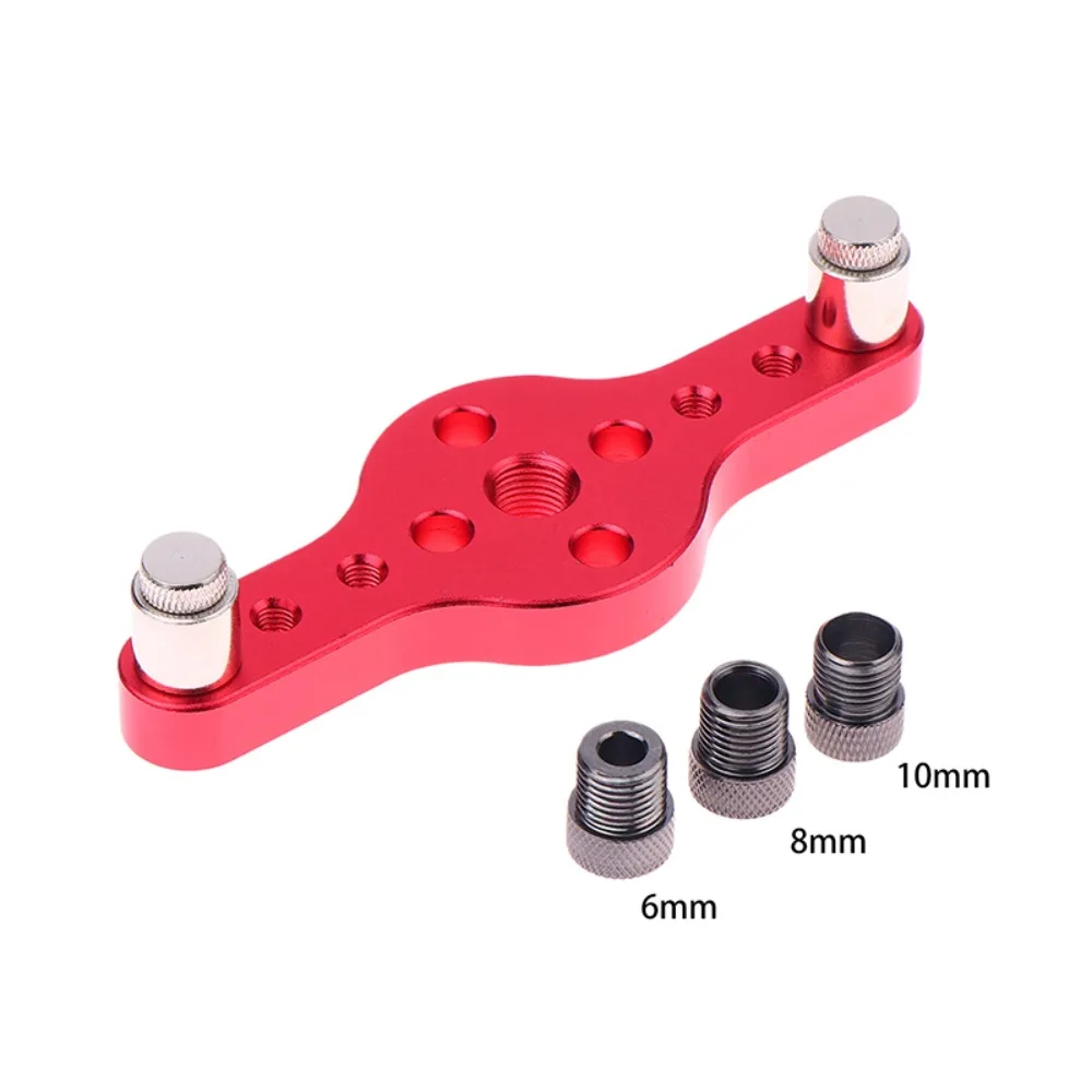2-10mm Woodworking Drilling Locator Vertical Hole Jig Aluminum Alloy Hole Puncher Professional Wear-resistant