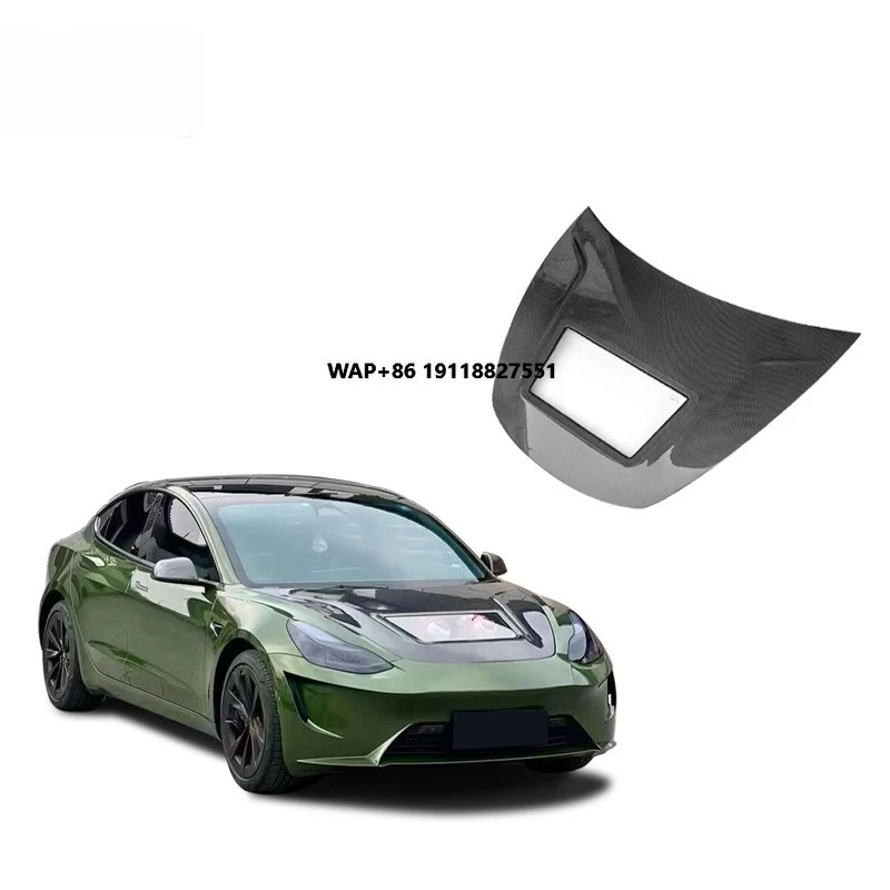 

Suitable for Modifying the Carbon Fiber Transparent Front Hood of Model 3